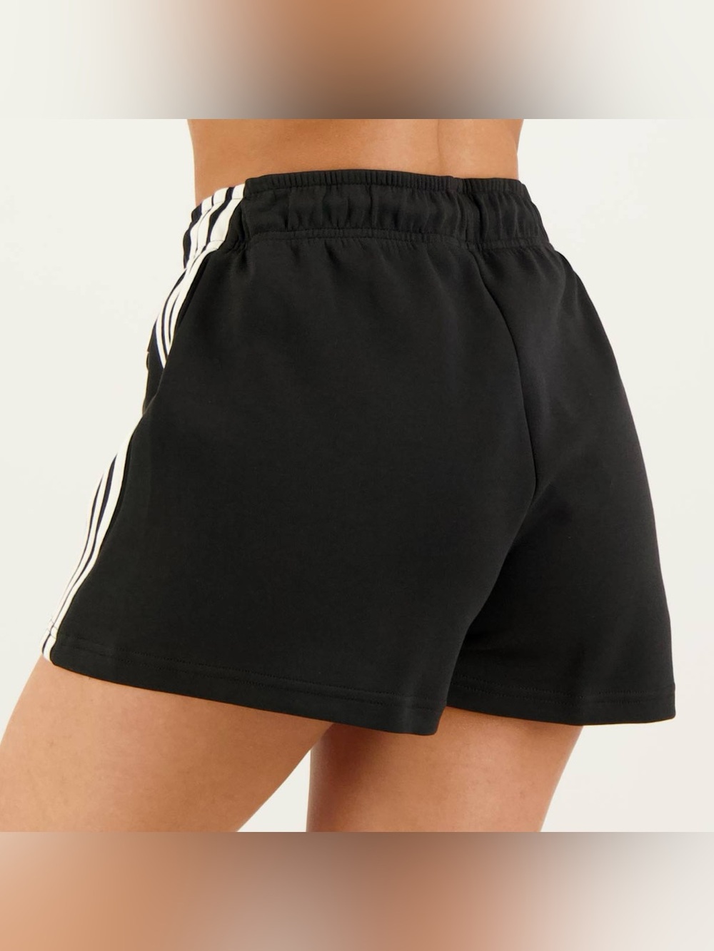 adidas Future Icons 3-Stripes Shorts Womens, Black 2, LG Size: Small - Picture 3 of 7